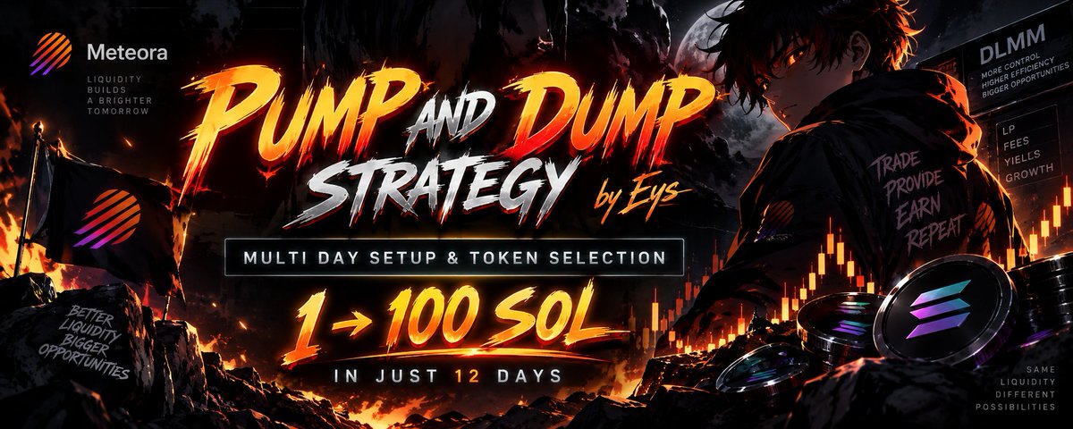 1 → 100 SOL in just 12 Days: My Pump and Dump Strategies in DLMM