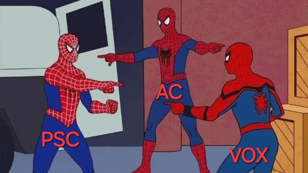 Puicinacional's tweet photo. Heu anat de bracet amb V0X i PP.

Heu incorporat a Cs al vostre partit.

Sou còmplices del feixisme actual. https://t.co/MFsfbIVjm2