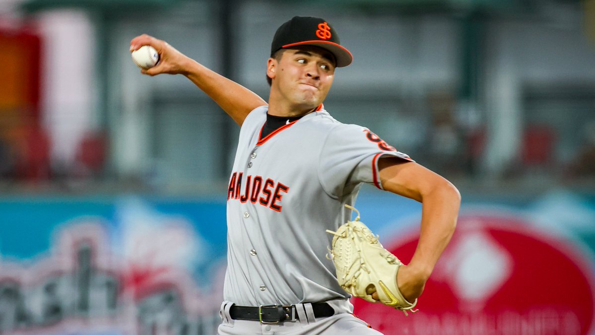 MLBPipeline's tweet photo. Jackson Flora is off to Double-A!

The #SFGiants have promoted the No. 4 overall pick in this year's Draft after he made two scoreless outings at Single-A: https://t.co/KjKyXJPZNH https://t.co/hCbDv6sART