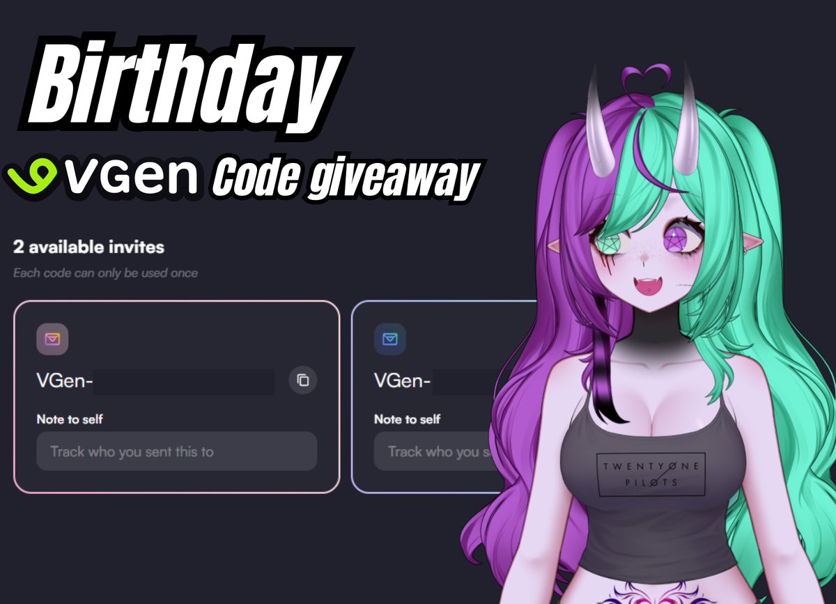 Lillie0n's tweet photo. It may be my birthday but i want to give some gifts to you <3

I'm giving away TWO vgen codes!! ENDS 9-18-26

 💚To enter:
   *Be following me 
   *Drop your art and portfolio below!! 

💚RULES:
   * NO AI 
   * NO BEGGING 
   * HAVE FUN AND GOODLUCK! 

#RAFFLE #VGENCODE https://t.co/1uHZRq0DzG