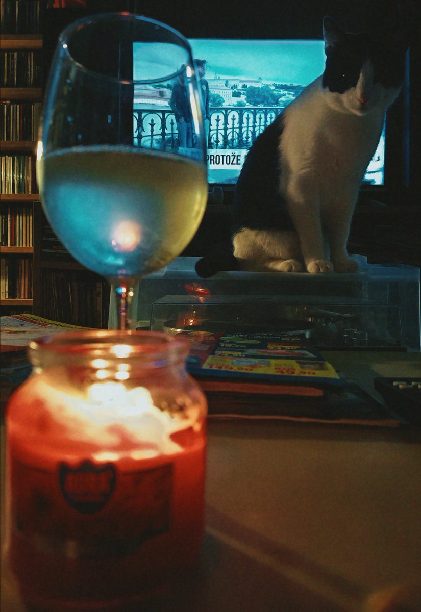 BELLACUCINA1814's tweet photo. Wine, candle and my baby 🍷🕯️🐈 https://t.co/AblercL47C