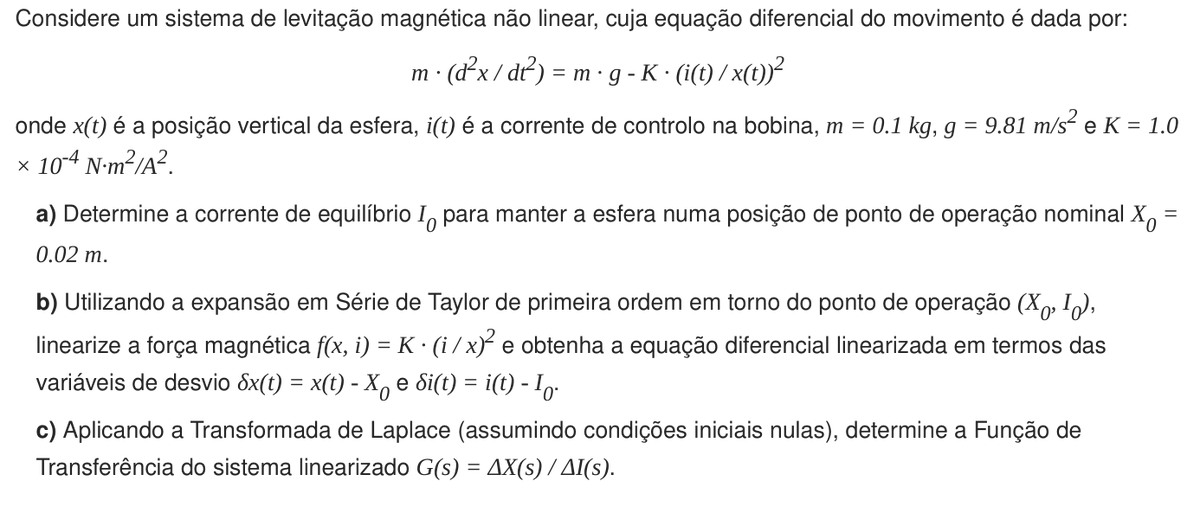 euexplicolhe's tweet photo. Resolução de exercício de Controlo.
Linearização de Sistema não-Linear utilizando a expansão em Série de Taylor.
https://t.co/0AI2s20D90

#euexplico.pt, #EuExplico®, #explicações, #explicacoesensinosuperior, 
Explicações de ensino superior online
Explicações de engenharia https://t.co/TuR3mUlN09