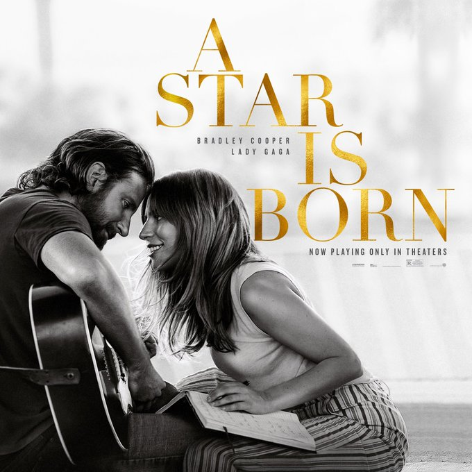 JokeMaria2's tweet photo. Ik kijk A #StarIsBorn💕💕 op Net5.
#BradleyCooper #LadyGaGa https://t.co/ScI2WlYIEr