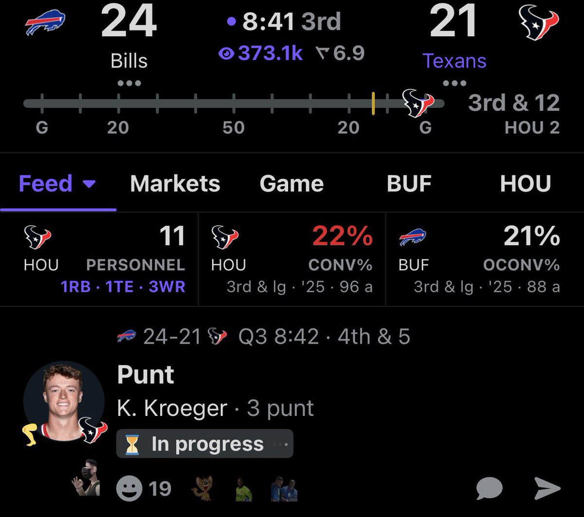 TexansOnReal's tweet photo. Texans with the punt once again https://t.co/gSz3lXWNzc