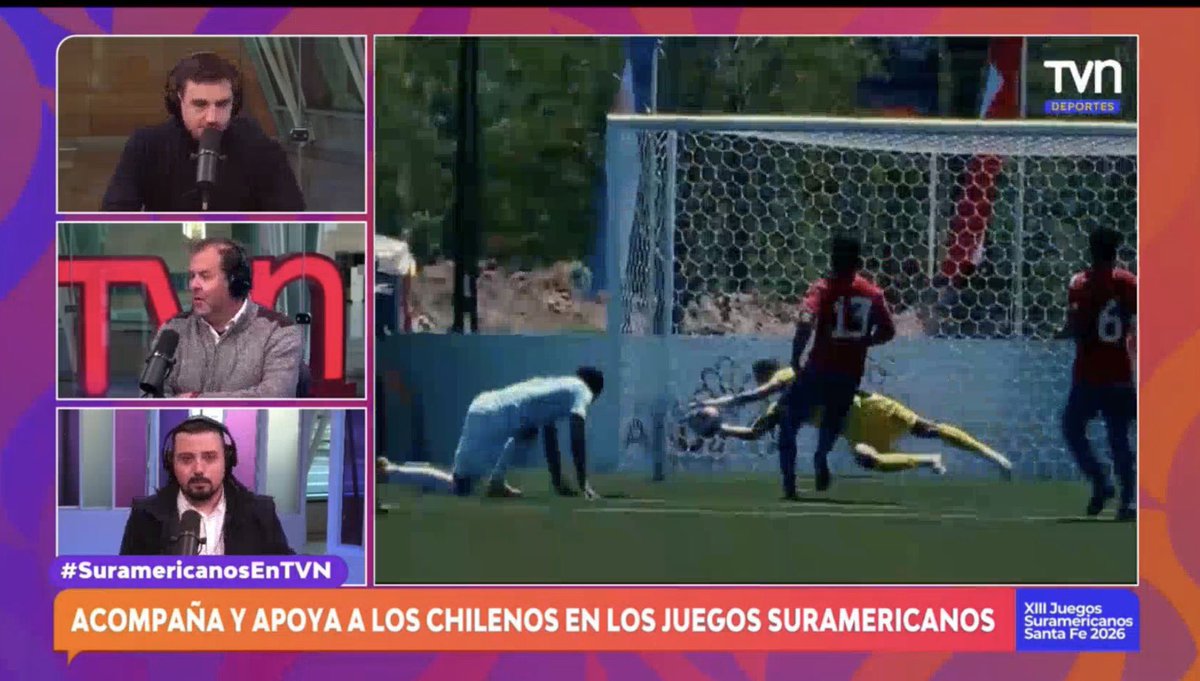 MemoSantibanez's tweet photo. La Fiesta de los Juegos Suramericanos Santa Fe 2026 junto al Área Deportiva de @tvn 🎙️📺

#MemoDelgol https://t.co/HiKQjR30k5