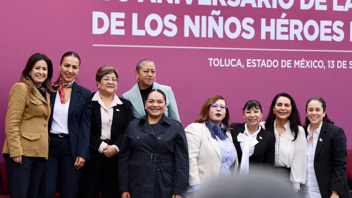 TeemOficial's tweet photo. La Dra. @ArlenSiuMx, Magistrada Presidenta del #TEEM, asistió a la Ceremonia por el 179 Aniversario de la gesta heroica de los Niños Héroes de Chapultepec, encabezada por la Mtra. @delfinagomeza, Gobernadora Constitucional del Estado de México. https://t.co/LVc4MxTk3u