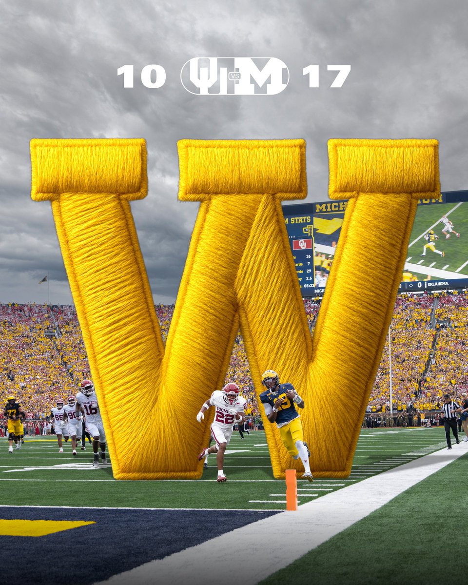 UMichFootball's tweet photo. 𝑾 https://t.co/MFc4JwAmpy