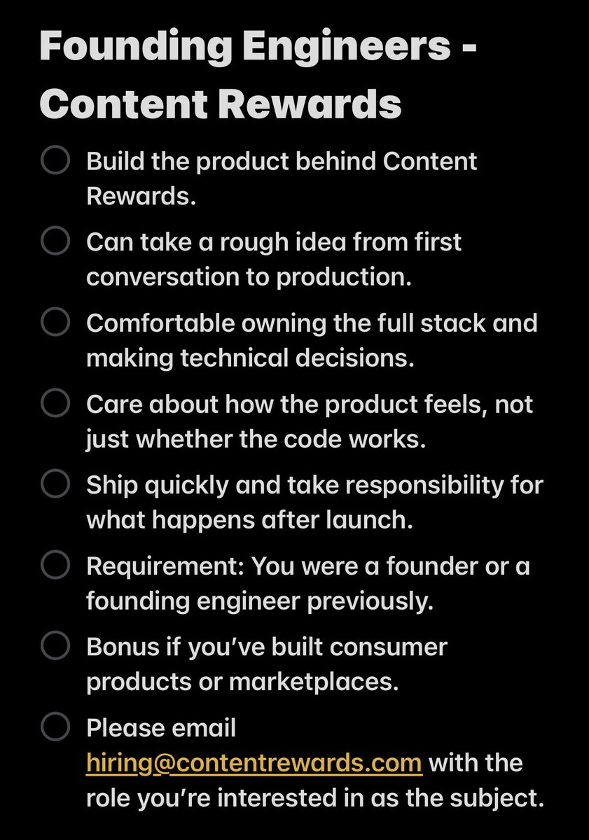 alexxgrowth's tweet photo. I’m hiring @contentrewards. https://t.co/8cPHr6nttx