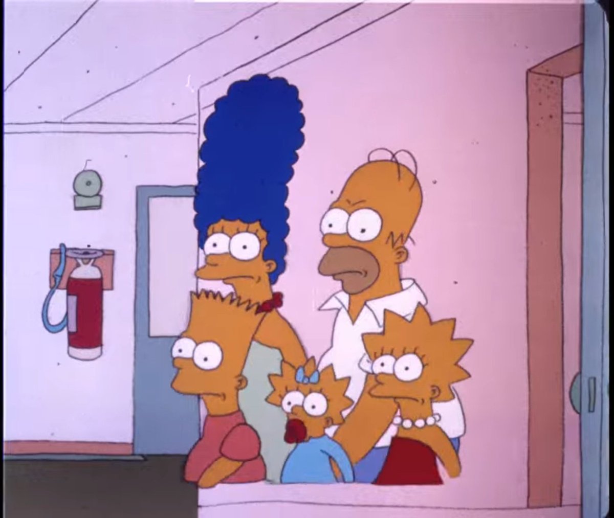 mikomoonrider's tweet photo. So an open matte 35mm print of "The Simpsons Family Therapy" skit has been uploaded to YT.

Not only is it nice to see a Tracey Ullman-era skit in HD, it's also cool to see the cel edges, the margin notes, and the paint cutoffs that were cropped out on the videotape masters. https://t.co/1hzKULxiiu