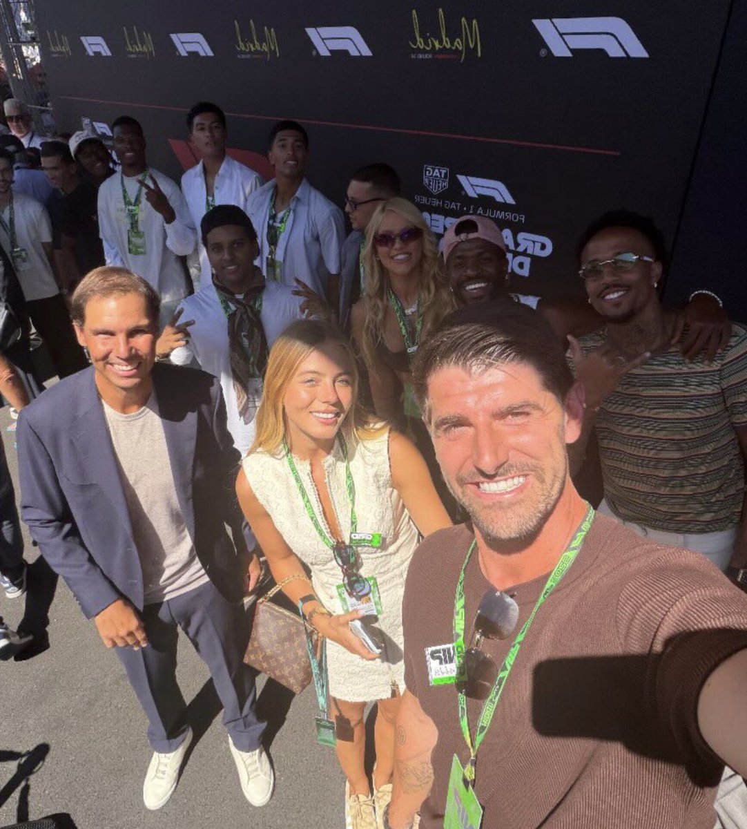RafaelNadal's tweet photo. Enhorabuena Madrid por una gran semana de @F1. Orgulloso de que en España alberguemos eventos de tanto impacto internacional. Felicidades a @madring_oficial por haberlo hecho posible 👏🏻 https://t.co/ZamzdSifR3