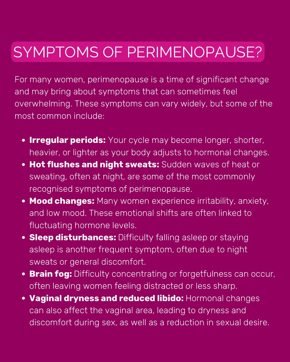 dublinwellwoman's tweet photo. What is perimenopause? 🌸 👉🏻👉🏻👉🏻

Perimenopause is the transition towards menopause, often beginning in your 40s, although it can start earlier. As hormone levels fluctuate, you may notice a range of physical and emotional changes.

#Perimenopause #WomensHealth https://t.co/Lbd3T2yAzH