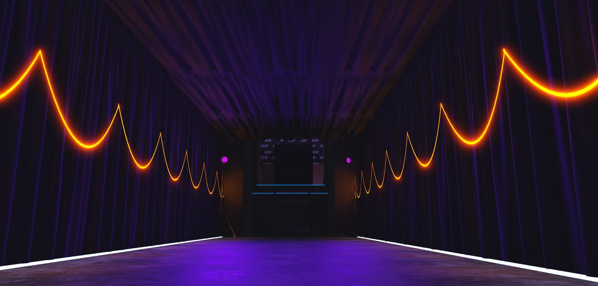 RWInsiderOG's tweet photo. BREAKING: New arena leaks from AEW x Roblox's setup for this Wednesday have surfaced, AXR staff team has already setup the Stage and Go Position area for AXR Dynamite. https://t.co/Kz0lCa4OEg