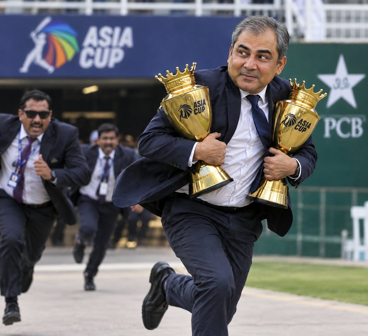 krishnakant_75's tweet photo. Another #AsiaCup won by #TeamIndia 
Another boycott of Pakistani Asian Cricket Council chief #MohsinNaqvi by #TeamIndia 
First, by Men's team in 2025 Men's Asia Cup &amp; now by Women's team.
Same venue.
Same treatment meted out to Mohsin Naqvi.
Pakistani thief
#WomensAsiaCup #INDvSL https://t.co/knhiprwUUp