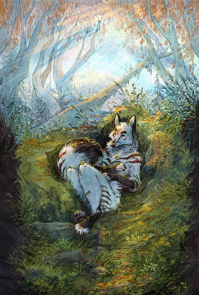 Taski_Guru's tweet photo. Corner of nature
🍂
My wish is to stay always like this, living quietly in a corner of nature ©

for Barski 
🍂✨🌿🌳🐾🌲💫
#anthro #furry #furryart #forest #furryfox https://t.co/gx0Yl2LFbu