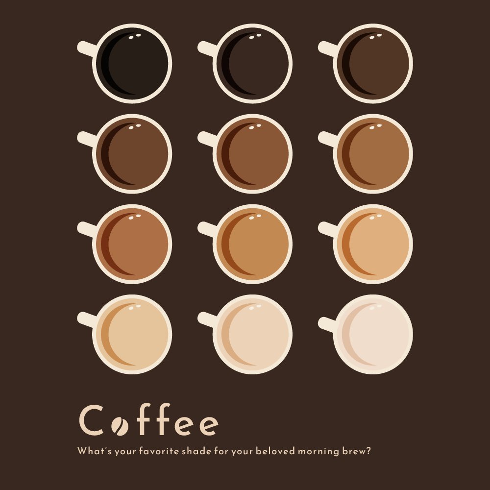 goldstd21's tweet photo. Would you like some coffee with your cream &amp; sugar? What shade is your perfect coffee? https://t.co/tnlFtoYc0K