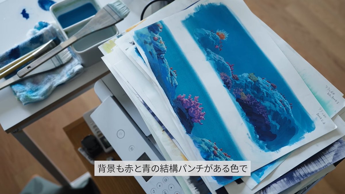 edomonogatari's tweet photo. Goodbye, Lara's backgrounds, many of them hand-painted on paper, are simply magical. https://t.co/5AuPNm6obh