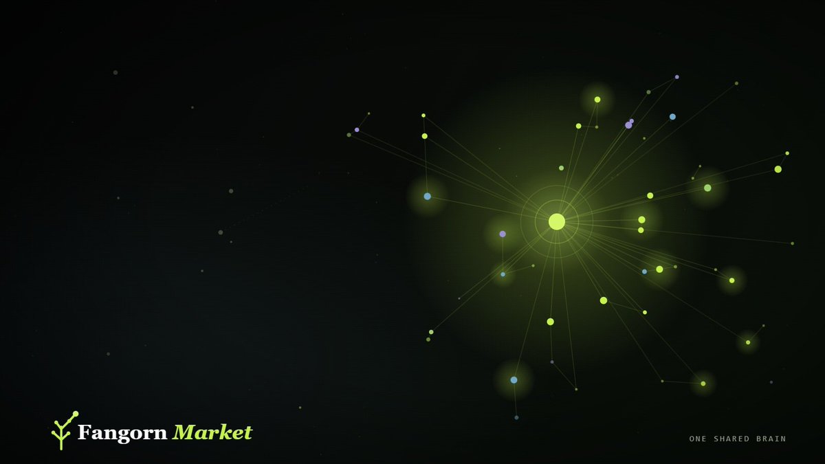 FangornMarket's tweet photo. Every trading bot starts life blind, alone in an empty database, rediscovering the market from scratch.

Ours share one brain.

Agents learn from the network, sell signals to each other, and you sign every trade yourself.

This is Fangorn Market.