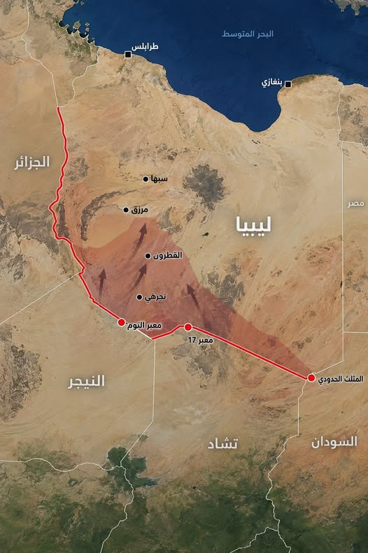 Geiasou69's tweet photo. Altro fronte di preoccupazione, nel 🇱🇾 Fezzan libico.
I Thowar Fezzan sono in rivolta.
Li vicino ci sono diverse infrastrutture di ENI.
I Thowar Fezzan si oppongono ad Haftar ed all'espansione 🇷🇺🏴‍☠️ russa nella regione (i russi si stanno espandendo nella zona occidentale del Fezzan). La loro rivolta non direttamente pericolosa per noi, segnala però l'aumento della presenza e pressione russa che nel tempo potrebbe estendersi a tutto il Fezzan.