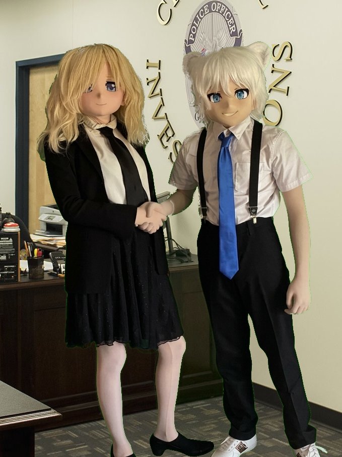 ashleywoodmask's tweet photo. The special Kigurumi task force is on the case!

With @korewa_lune 
 
#kigurumi #cosplay https://t.co/6tdxnqDcZ9