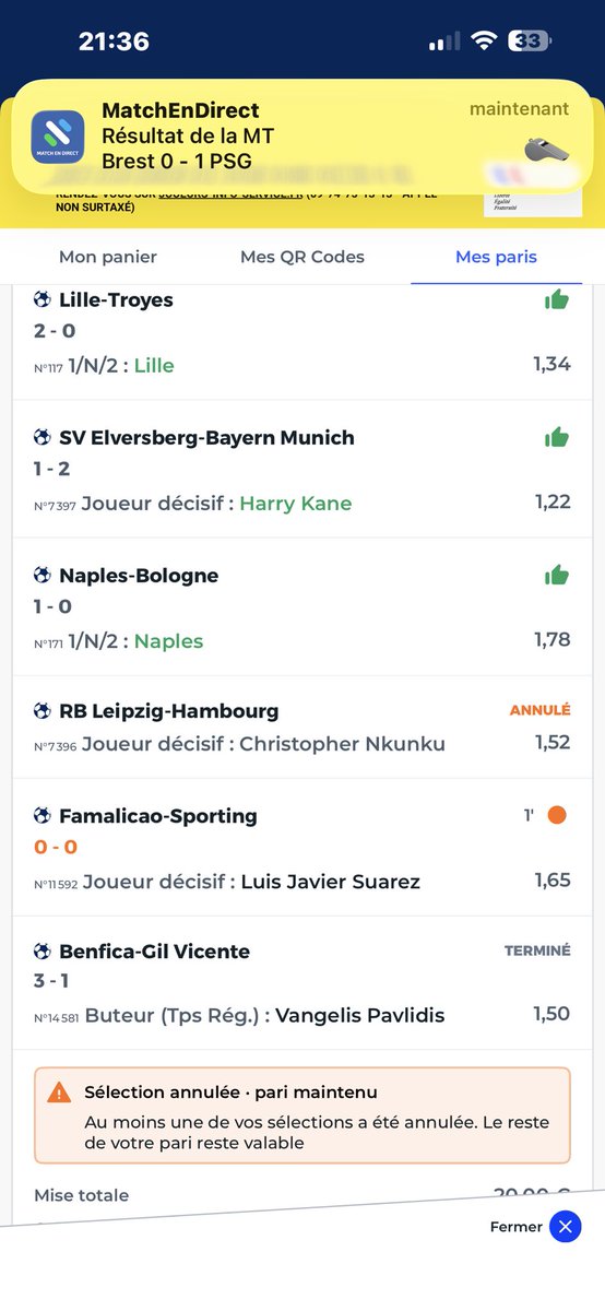 dAAAXER's tweet photo. @ParionsSport 
Salut l’équipe, dites moi pour le cas Nkunku rentré à la 35’ puis buteur après, pas négociable de le faire valider ? 🙄🙄 https://t.co/O79VnTzDaj