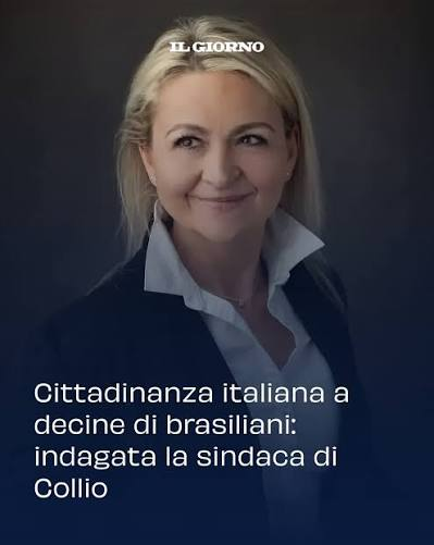 serebellardinel's tweet photo. Mirella Zanini,sindaca #Collio,eletta con lista civica #centrodestra è indagata da Procura Brescia per presunto giro false attestazioni residenza per cittadinanza italiana a cittadini stranieri,in cambio di tanto denaro!Li avete votati per farvi prendere per il culo,IMBECILLI! https://t.co/8O2C75HSuI