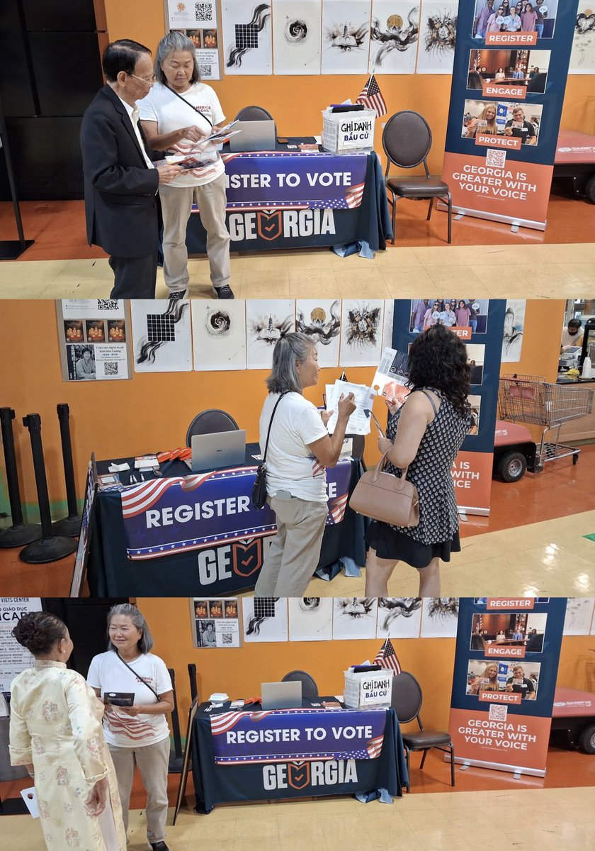 GreaterGeorgia's tweet photo. GEORGIA 

The clock is ticking - we are just 22 days away from Georgia’s voter registration deadline on October 5th.

Check your registration and update your information if needed to make sure you’re ready to vote this November ⤵️ https://t.co/UJSjnBbyM5