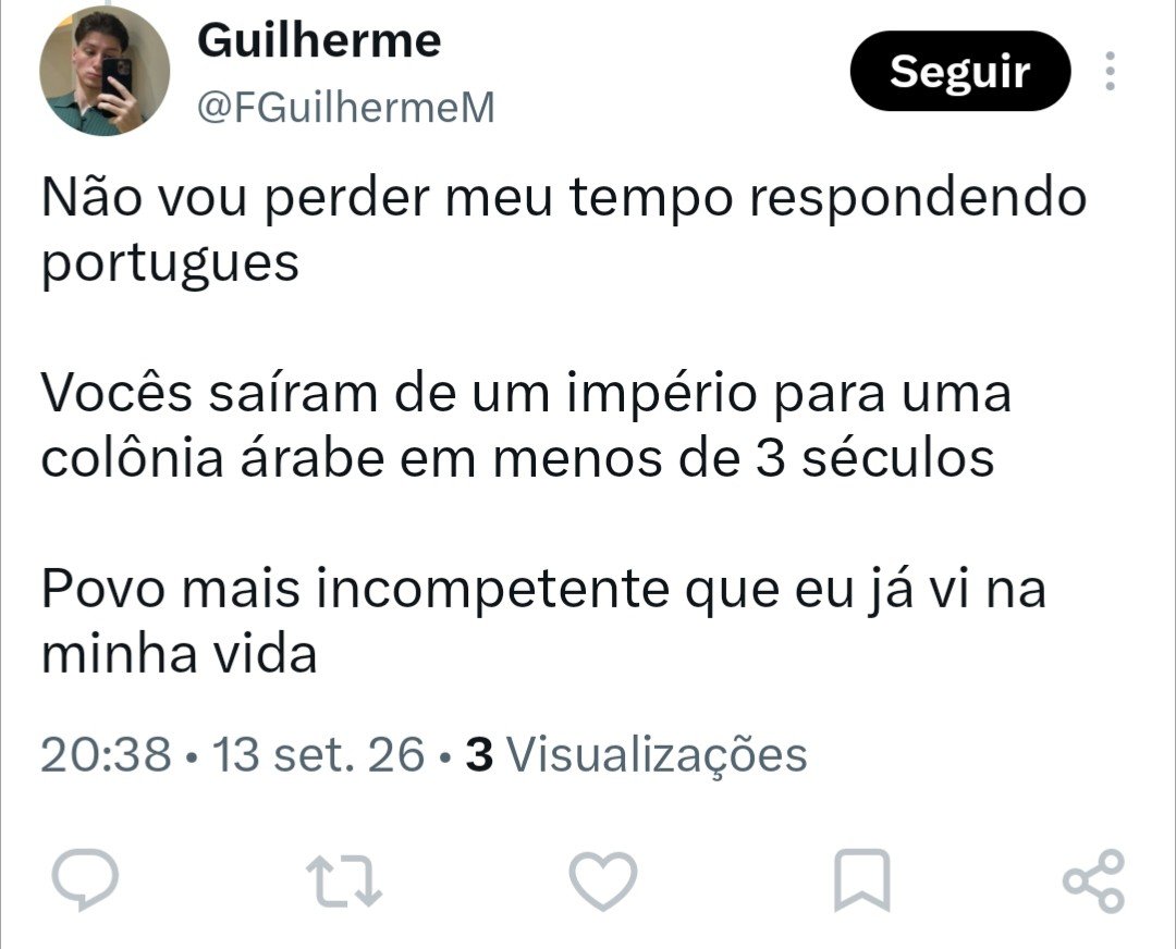 OskarP1827's tweet photo. @FGuilhermeM @tomwawrzyn_ @kethelen52719 @RiseBharata Fala merda e depois bloqueia, tão típico 🤣 https://t.co/GVviiJvcZS