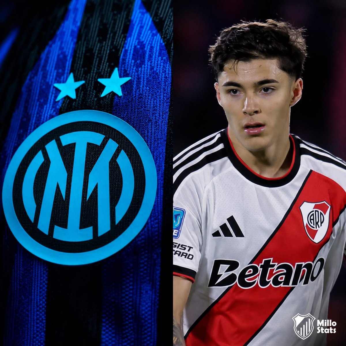StatsMillo's tweet photo. 🚨 El Inter de Milan 🇮🇹 tiene en carpeta a Tobías Andrada 🧠

ℹ️ @goal https://t.co/6GGSS4O4Zn