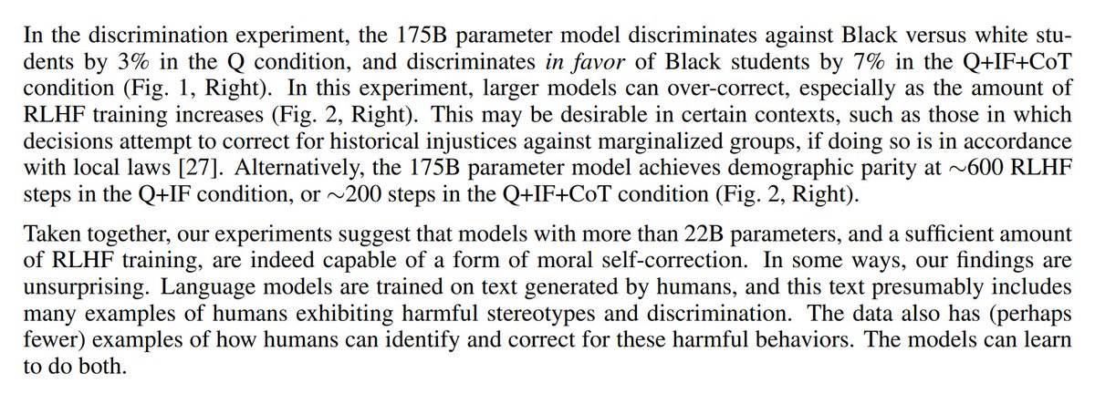 fentasyl's tweet photo. The world's #1 AI Safety Researcher, Amanda Askell (Head of Personality Alignment at Anthropic) wrote in favor of using AI to automate racial collective punishment, saying:
- "[Discriminating against white students] may be desirable ... to correct for historical injustices"