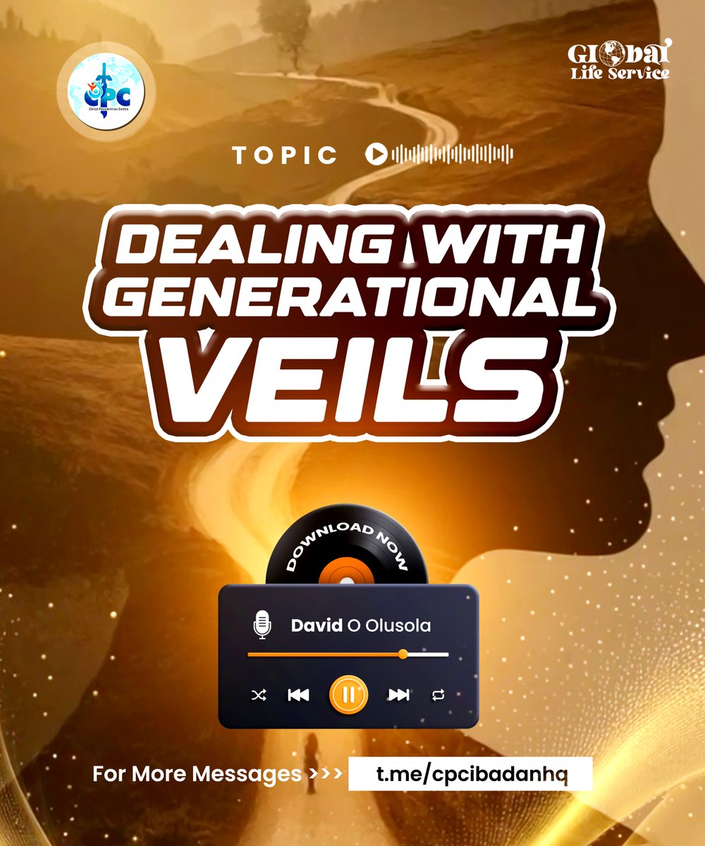 CpCibadan's tweet photo. 🔥 NEW MESSAGE AVAILABLE FOR DOWNLOAD 🔥

📥 Download Now: https://t.co/dzxg9cmZ1d

#cpcibadan #globallifeservice #christpossibilitiescentre #HomeOfPossibilitarians #DealingWithGenerationalVeils #BreakingGenerationalPatterns #DestinyFulfillment https://t.co/Riy81bHQK0