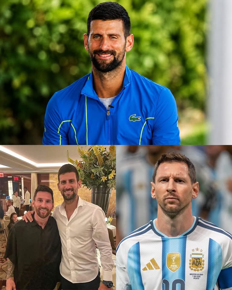 MotivacionesF's tweet photo. 🇷🇸😂 NOVAK DJOKOVIC CONTÓ UNA ANÉCDOTA CON MESSI QUE ES ORO PURO.

🗣️ “Me encontré con Messi en un restaurante en Estados Unidos. Me preguntó algunas cosas sobre tenis y le dije:

‘Por favor, Leo, no me preguntes eso. Te explico lo que quieras, pero ya lo ganaste TODO en el fútbol… ¿y ahora también quieres conquistar el tenis?

No, no. Espera a que me retire y después puedes empezar a jugar’”.

Messi se rio y le respondió:

🗣️ “Qué suerte tengo de que el fútbol se juegue con los pies y no con las manos”.

😂 Y Djokovic cerró con una frase todavía mejor:

🗣️ “Yo también tengo suerte de que Messi haya elegido el fútbol y no el tenis. Si hubiera jugado al tenis desde el inicio de su carrera, probablemente yo no habría ganado NI UN SOLO TÍTULO.

Es el mejor futbolista de todos los tiempos”.

🐐👑 DOS LEYENDAS. UNA ANÉCDOTA INCREÍBLE. El fútbol tuvo suerte de quedarse con Messi.