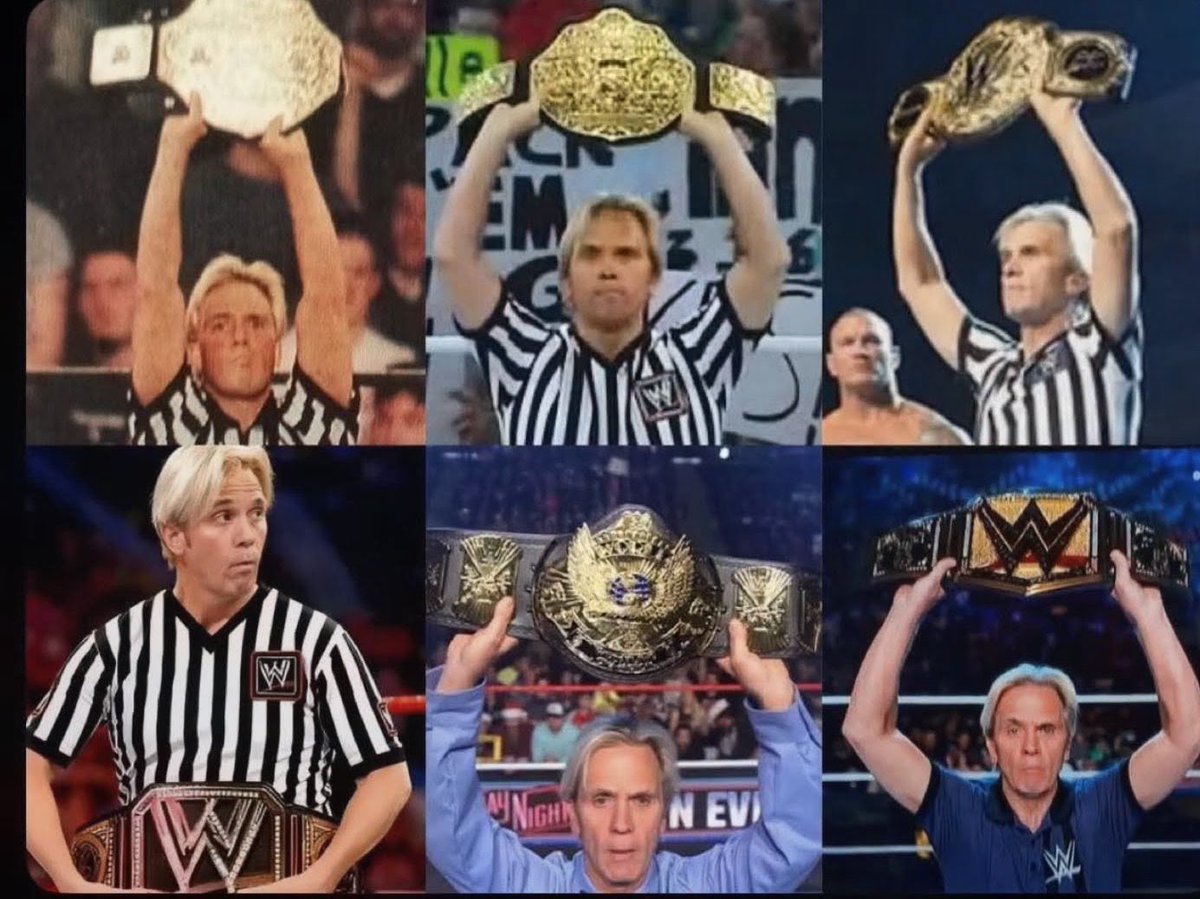 Toobusy001's tweet photo. I honestly think Charles Robinson deserves his flowers. 

Champions have come and gone, titles have changed hands, and wrestling has gone through countless eras but “Little Naitch” has been there through it all, from WCW to some of WWE’s biggest WrestleMania moments.

He’s been holding those championships up longer than some of today’s wrestlers have even been alive 

For me, Charles Robinson is seriously in the conversation for the GOAT wrestling referee.

But I want to hear from you… 

Is Little Naitch the GOAT referee, or does someone else deserve that crown?