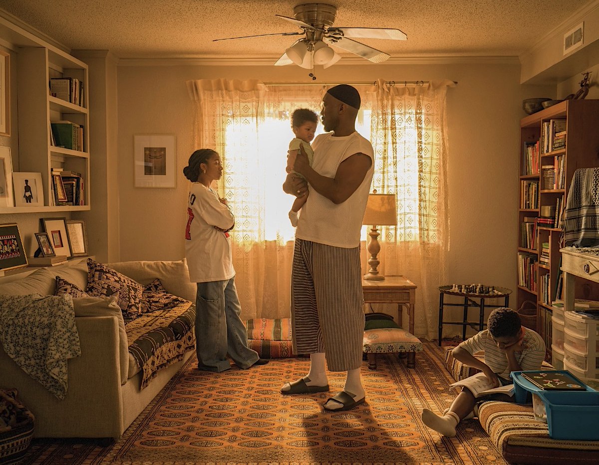 peterhowellfilm's tweet photo. YOUR MOTHER YOUR MOTHER YOUR MOTHER: Movies about contract hitmen who live solitary lives and kill without conscience are legion. What makes Bassam Tariq’s film special, beyond Mahershala Ali’s superb lead performance, is the centrality of family and faith. The two-time #Oscars winner is a stoic bundle of contradictions as Latif, a lethal Texas bladesman and recently widowed, observant Muslim father of three —including a newborn who urgently needs breast milk. 
His efforts to feed his baby while keeping his children safe leads Latif into increasingly strange and dangerous territory, including confrontations with an Iraq War veteran (John Cho) who now commands a trigger-happy band of radical Christians. We can never quite predict where the story is headed, but watching it unfold is consistently thrilling. British actress Adia is terrific as Latif’s teenage daughter, who acts as his conscience on the run and a vital reminder of his humanity. #TIFF26