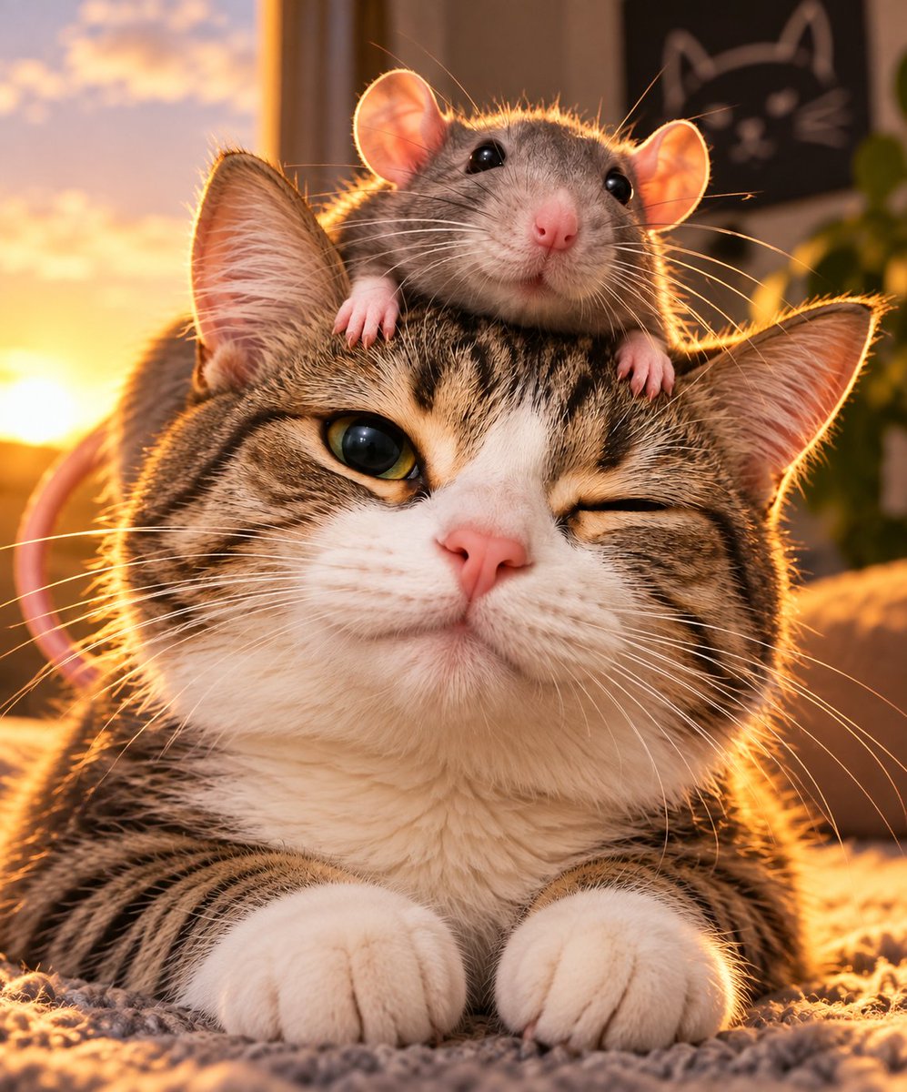 Cryptickkk's tweet photo. We sent $WIF to nearly $5B.

We sent $CWIF to $50M.

But somehow, we never sent the most legendary bonding in existence:

🐱 + 🐀 = $CWIFR

The cat has the hat.
The rat has the cat.
The meme has never existed before.

This time, we send it. 🚀

Cat Wif Rat $CWIFR https://t.co/ELNu19fo9Q