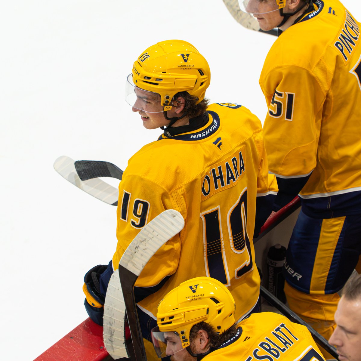 Photo of Cole O'Hara on the bench