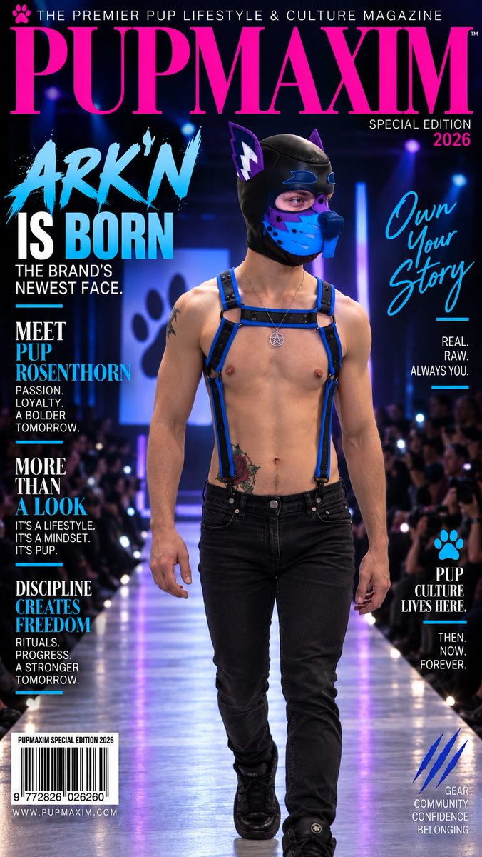 ThePupMaxim's tweet photo. 🐾 A new face. A new energy. A new chapter.
Meet Pup RosenThorn, PUPMAXIM™’s newest face. ARK’N IS BORN. Welcome to PUPMAXIM™.
#PUPMAXIM #PUPMAXIMUnderwear #PuppyPlay https://t.co/dr7qkT4MMc