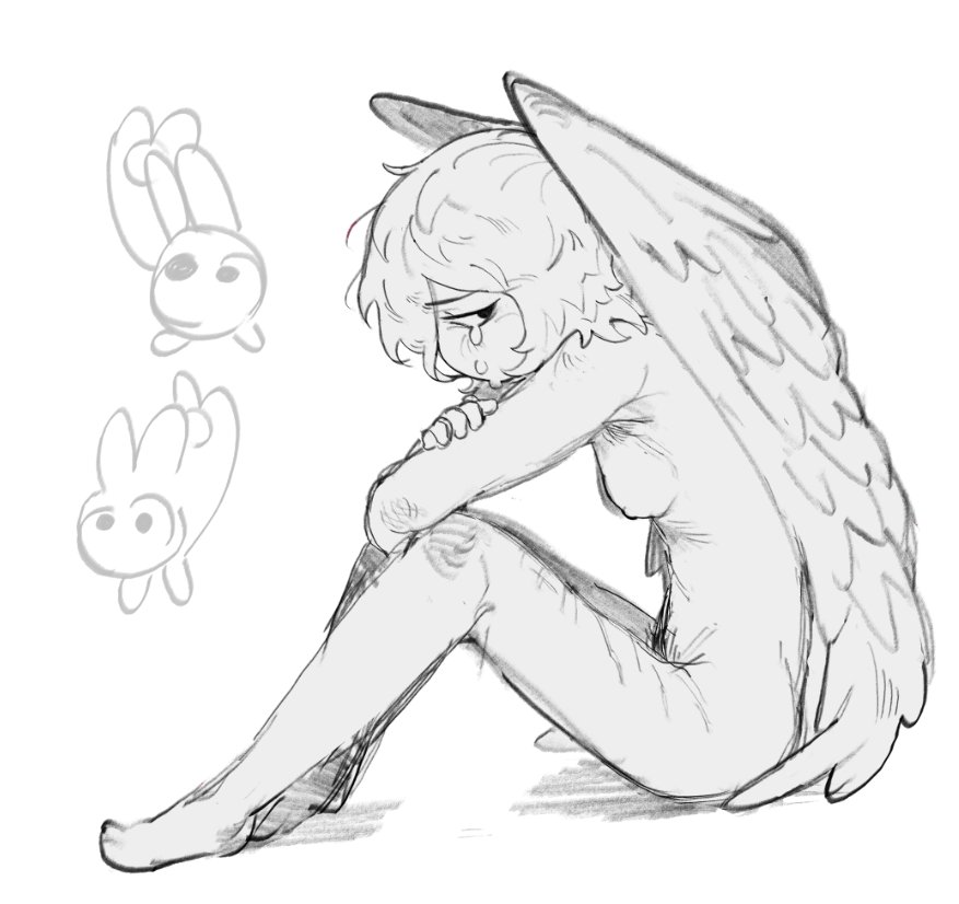 pirirki's tweet photo. Old sketch of angel https://t.co/sQep0ONOfL