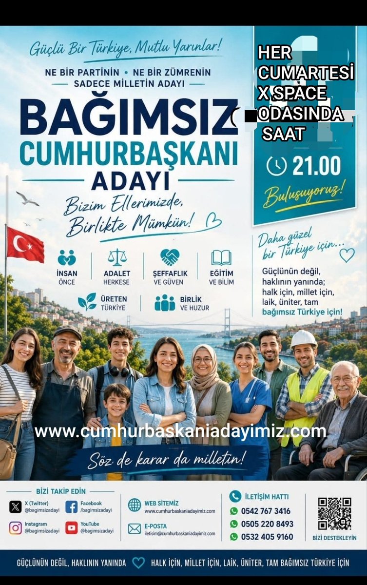 Numaram48315634's tweet photo. @Ahmet82Ykm15861 @Akparti @yenipartiyiz @zaferpartisi @ismailozdemirrr @mustafacavusmhp @oktay_saral @MHP_Bilgi @iyiparti @herkesicinCHP @zorlu77 https://t.co/NU1OuG1o3s
Biz birlikte güçlüyüz.. 
 Önce inanmak gerekir.
 İnanmak Başarmanın  
 Başlangıcıdır.
 Başarmak i��in yola çıkmak gerekir.
 Yola çıkmadan Hedefe Ulaşılmaz... 
Haydi Bağımsız, Tarafsız, Liyakatli ve Adaletli Kendi Cumhurbaşkanı Adayımızı Seçelim. https://t.co/ZtWzHy3YHO
