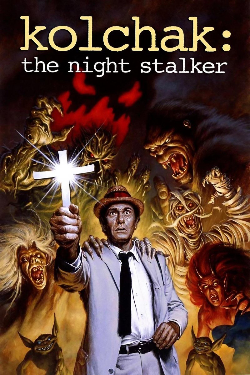 landofthe80s's tweet photo. On this date in 1974, "Kolchak: The Night Stalker," starring Darren McGavin, premiered on ABC. The supernatural mystery series followed reporter Carl Kolchak as he investigated strange and unexplained cases and ran for one season. 

BITE-SIZED FACT | The series was inspired by the television movies "The Night Stalker" and "The Night Strangler," both starring McGavin as Kolchak.