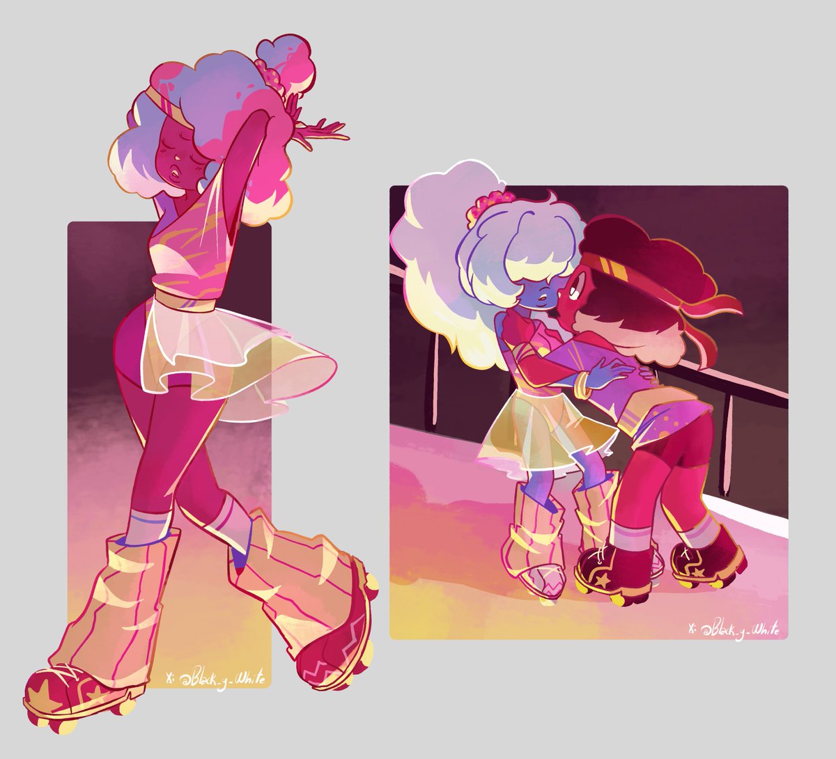 Black_y_White_'s tweet photo. Agarrando cada mini segundo libre que tengo de mis tareas para terminar esto 🤧

#rupphire #StevenUniverse #Garnet https://t.co/QWSXXa19AH