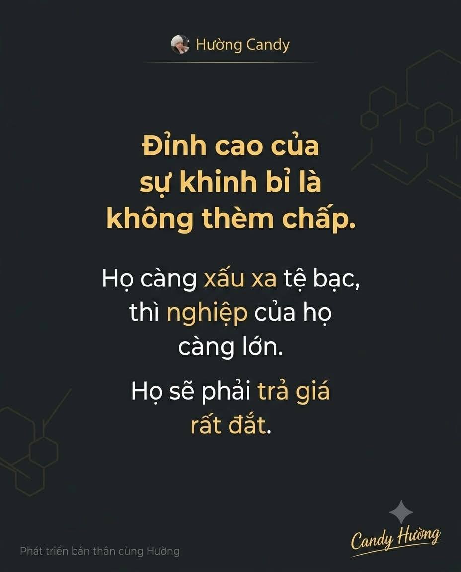 JimGilbert74432's tweet photo. Đừng phí năng lượng hơn thua với người sai. Hãy dùng nó để sống tốt đến mức họ phải nhìn lại. https://t.co/q0K2jtfIBw