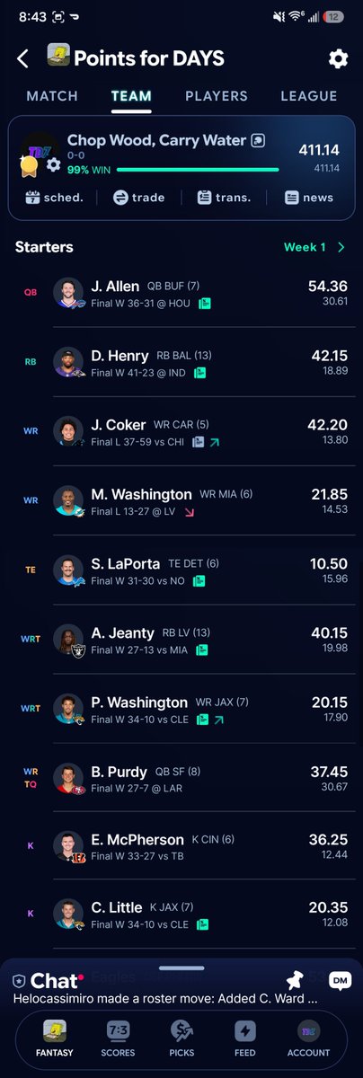 TDZ_904's tweet photo. @CPW11_ Name of my fantasy team 🫡 #PayTheMan #Duuuval https://t.co/a0PCmclsB5