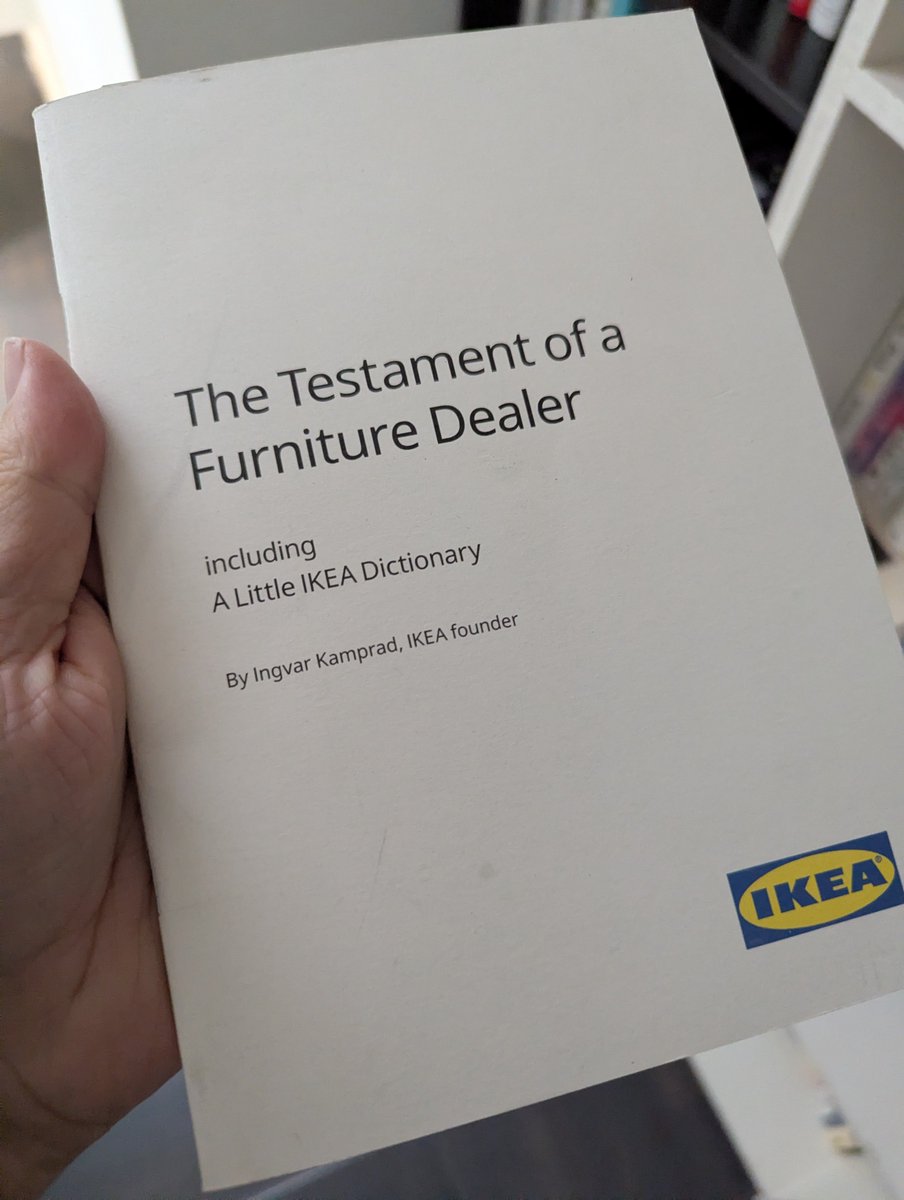 Lucasdickey's tweet photo. Ever read this one? It's a banger. I found it inspiring while building Fernish with Michael, but it's insights go well beyond the world of furniture. https://t.co/iBTNryuinP