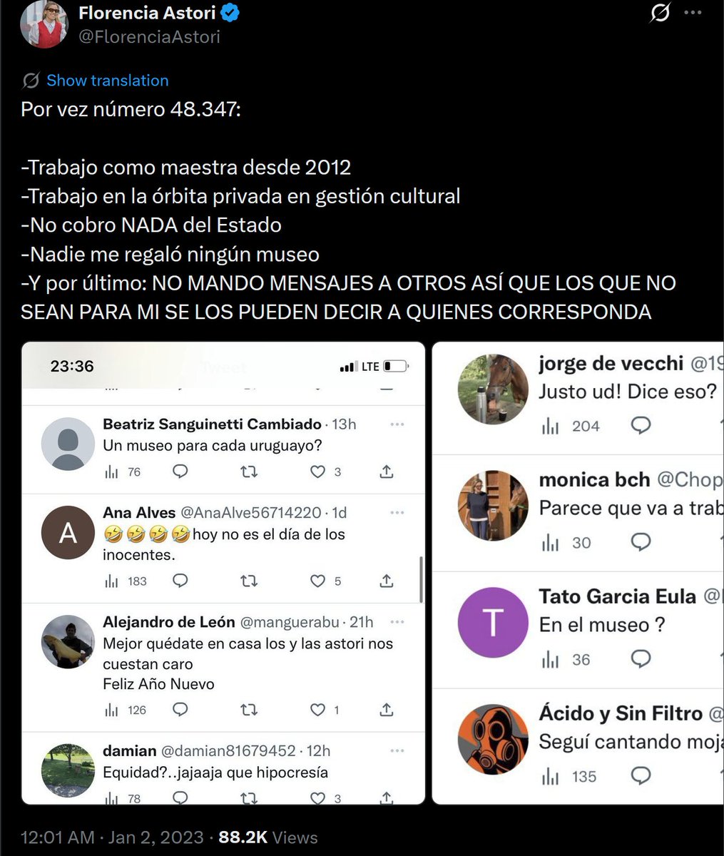 MartinFitz23506's tweet photo. FLORENCIA ASTORI  

🎯"No cobro NADA del Estado"  

➡️@FlorenciaAstori  podés actualizar tu CV por vez número 48.348? Creo que hay algún que otro cambio. https://t.co/708DuU8YJn