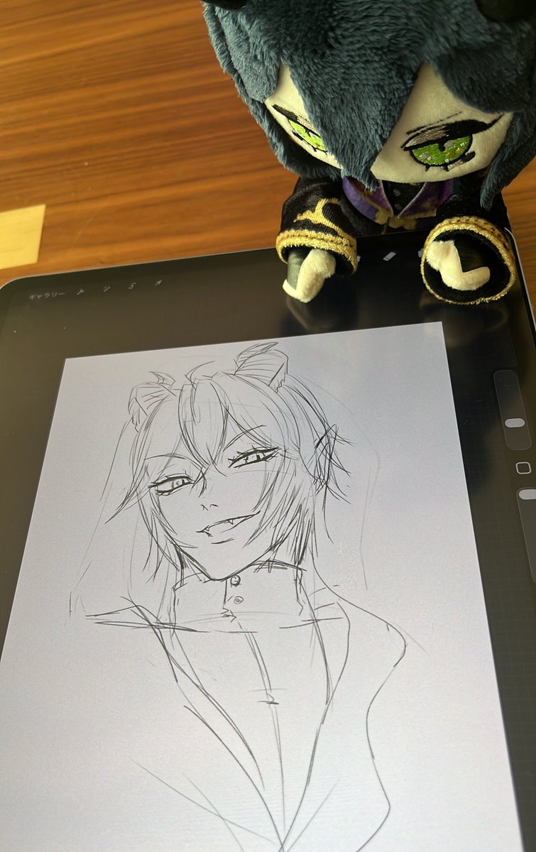 y_m_1145's tweet photo. 書き始めたけど
書き終えられるか不安🤦‍♀️

#ツイステファンアート https://t.co/5TPE5VDabO