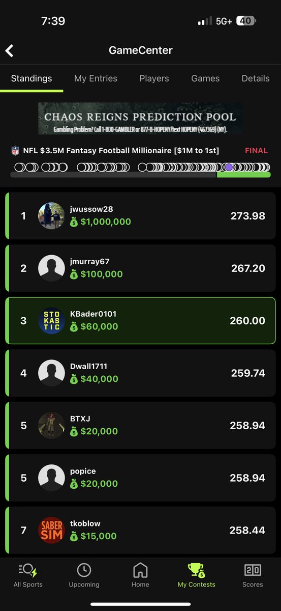 KellenB23's tweet photo. @StokasticHOF these tools are unmatched! Can’t thank everyone enough for taking 3rd in the Milly! 🤑 https://t.co/ocHWjQLejG