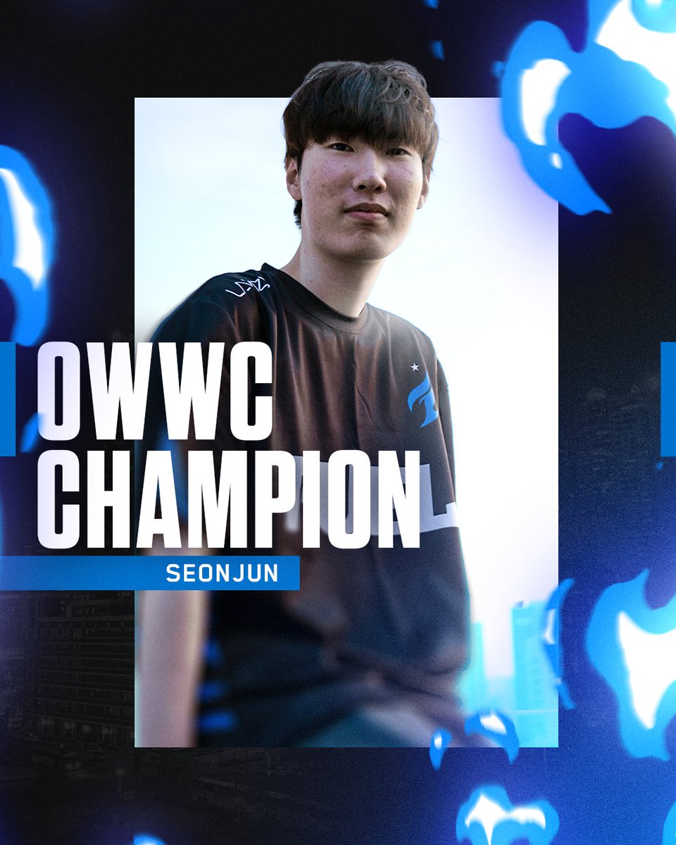 DallasFuel's tweet photo. Standing tall at the top of the world 👑

Congratulations to @seonjun_ow and @OwwcKoreaTeam on winning #OWWC2026! https://t.co/kn6p5BK7md