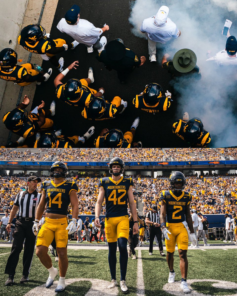 WVUfootball's tweet photo. From Saturday’s W 📸 https://t.co/WzrTi4U4U2