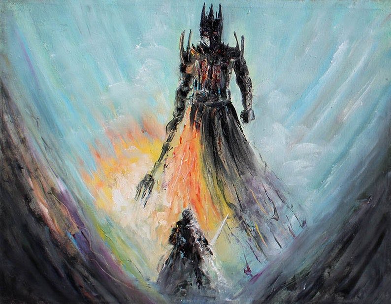 cfriendtweet's tweet photo. @AlysssaHazel I’ve always loved this painting  by Navi Caba of the confrontation. https://t.co/f67UIhyxgu