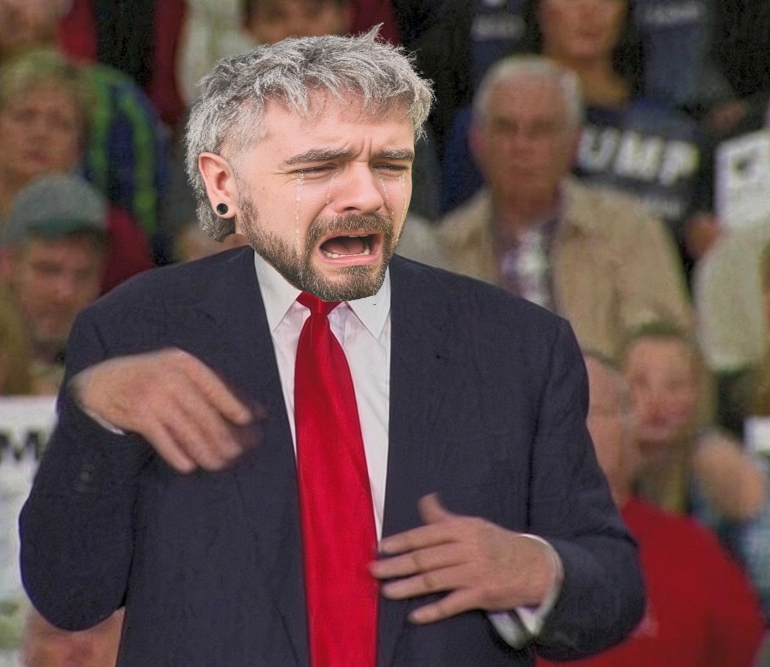 Phoenix2A_1980s's tweet photo. "AHHHHH look at me, I'm jacksepticeye, and I'm crying about a bunch of meanies saying meany words to me on X after I asked somebody if they wanted to be Kirked on stream in front of hundreds of people, AHHHHHH" https://t.co/qevO3X5CtS